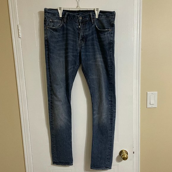 All Saints Distressed Pistol Fit Jeans - Picture 1 of 7